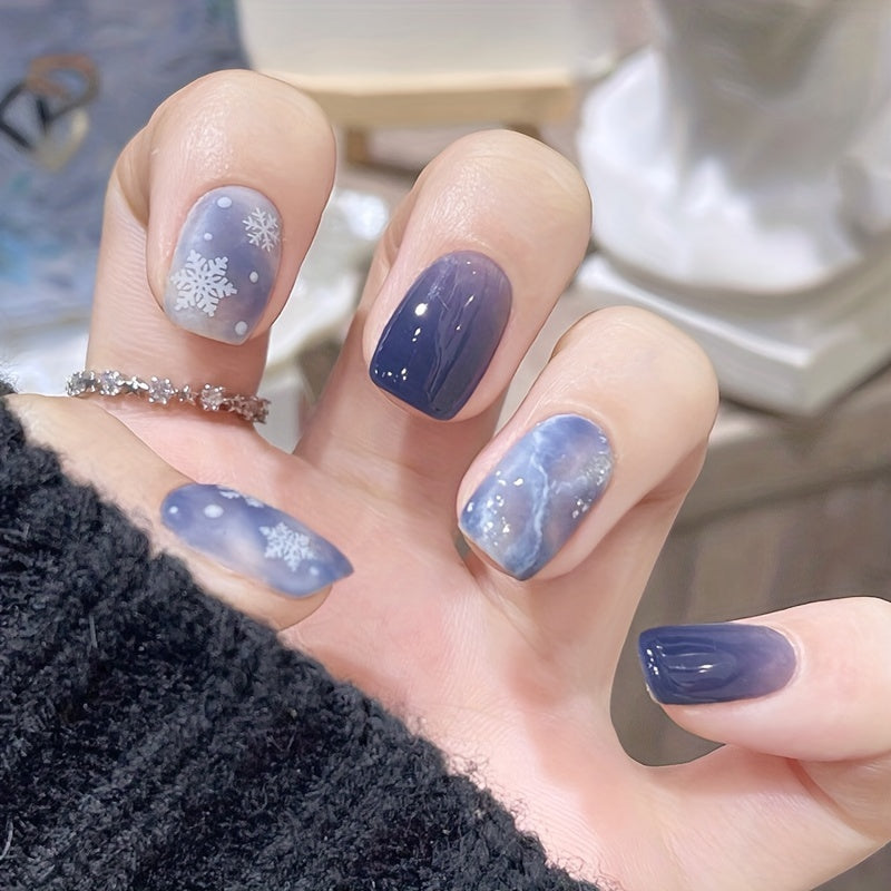 Snowfall Island Square Nail Art Press