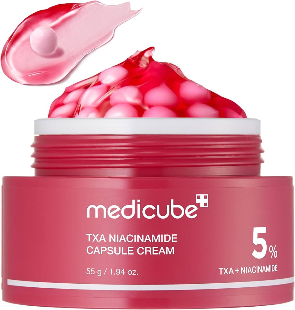 medicube TXA+Niacinamide Capsule Cream | Ideal for Use After Spot Care | For Uneven Skin Tone, Texture & Hydration | 99% Pure Tranexamic Acid | Korean Skincare