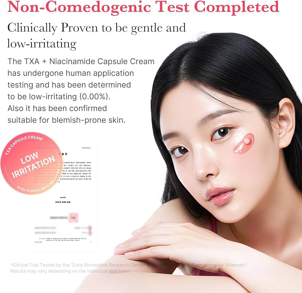 medicube TXA+Niacinamide Capsule Cream | Ideal for Use After Spot Care | For Uneven Skin Tone, Texture & Hydration | 99% Pure Tranexamic Acid | Korean Skincare