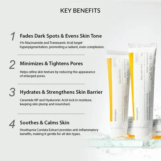 Celimax Pore+ Darkspot Brightening Cream For Even SkinTone - 35ml