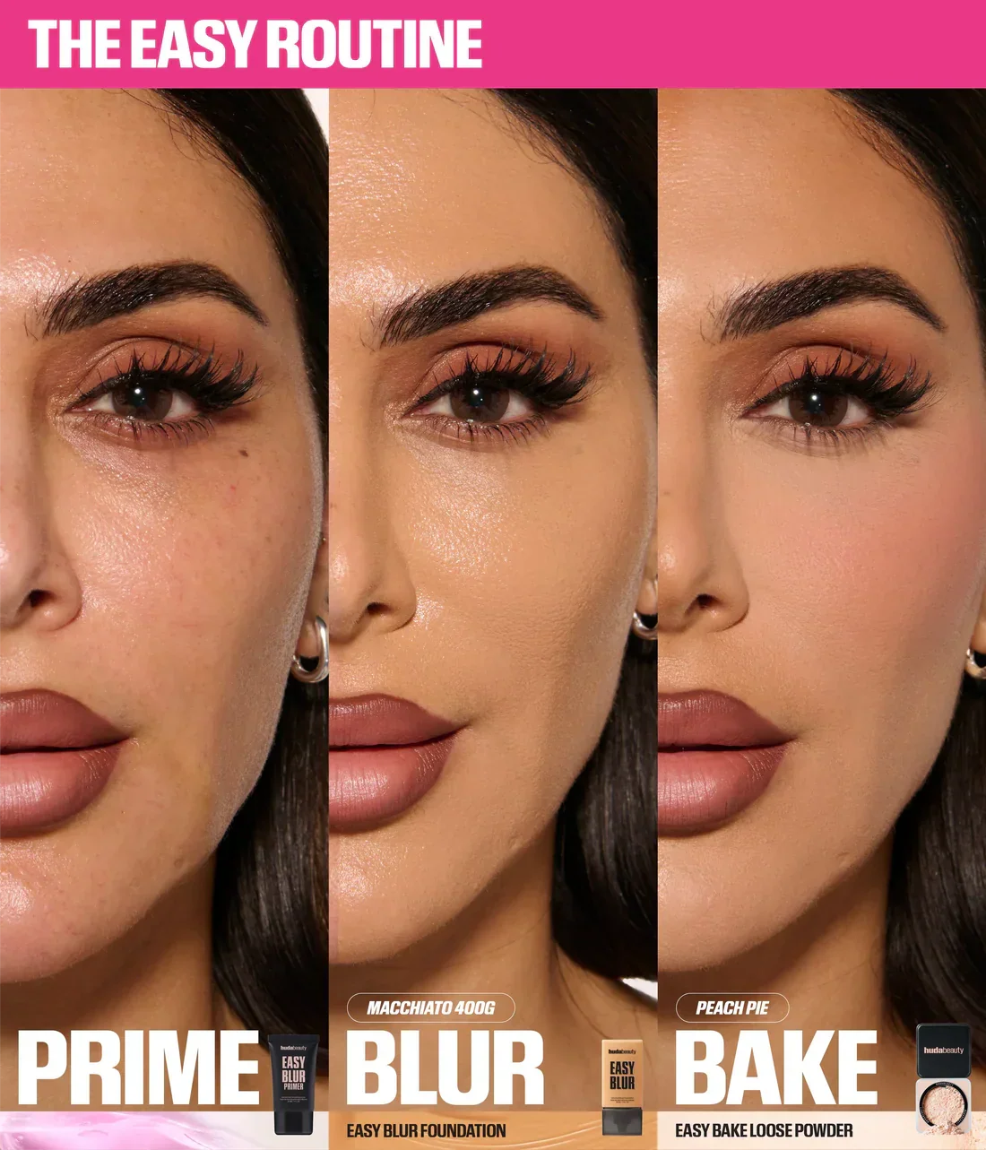 Huda Beauty - Easy Bake Duo Loose Powder - Cherry Peach