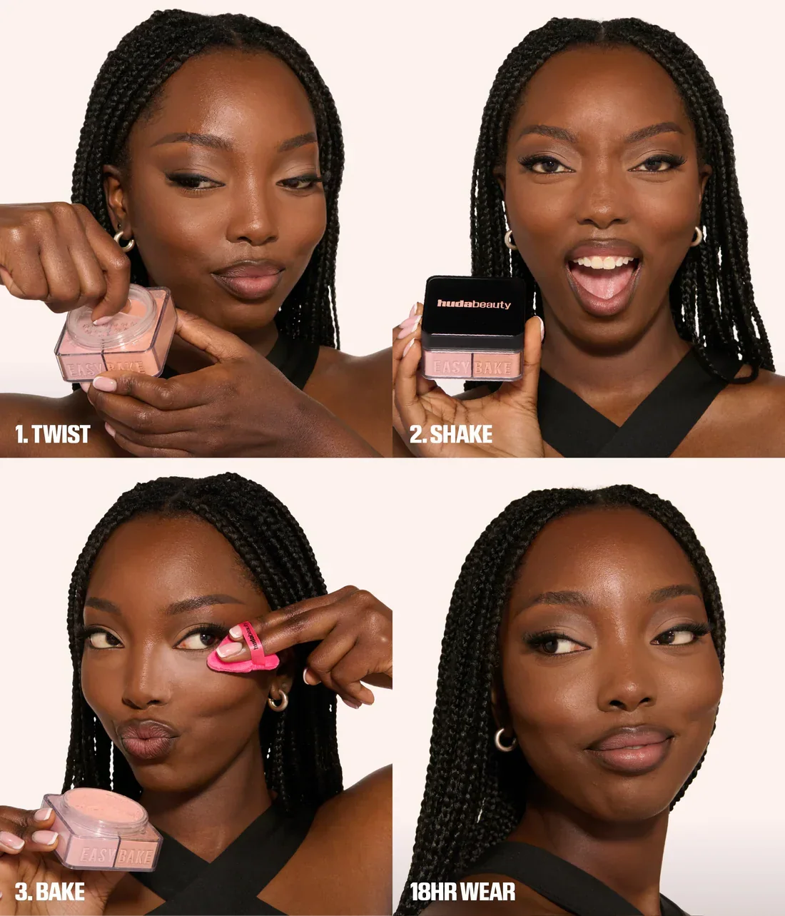 Huda Beauty - Easy Bake Duo Loose Powder - Cherry Peach