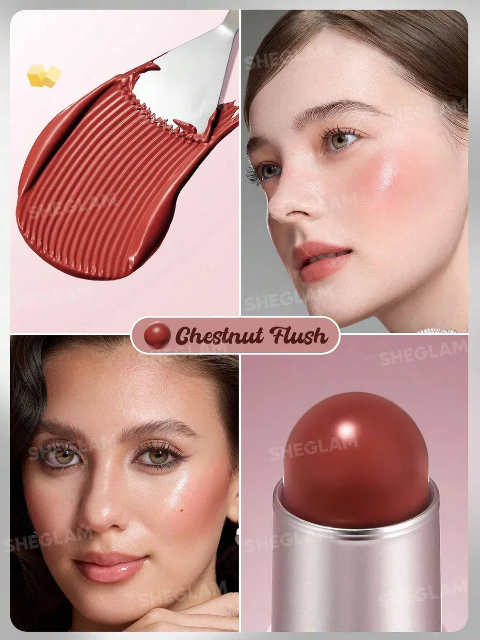 SHEGLAM Buttery Bliss Blush Stick β Creamy Dewy Blush for a Natural Glow