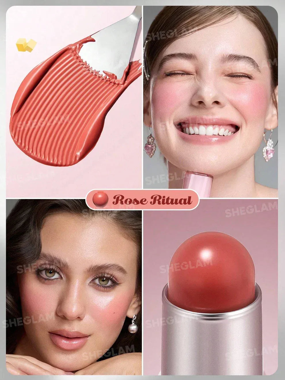 SHEGLAM Buttery Bliss Blush Stick β Creamy Dewy Blush for a Natural Glow