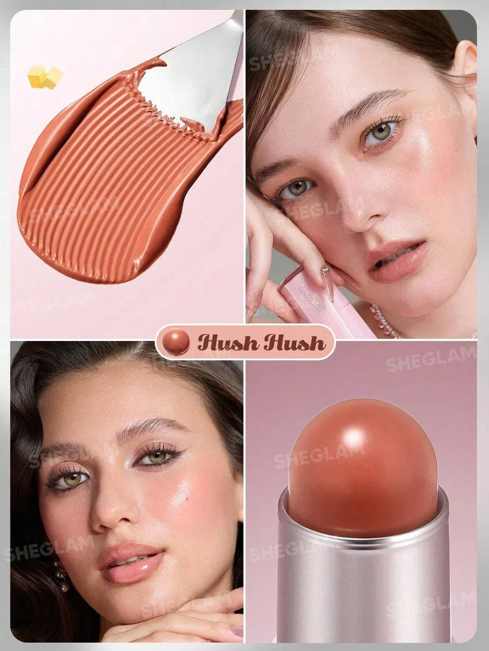 SHEGLAM Buttery Bliss Blush Stick β Creamy Dewy Blush for a Natural Glow