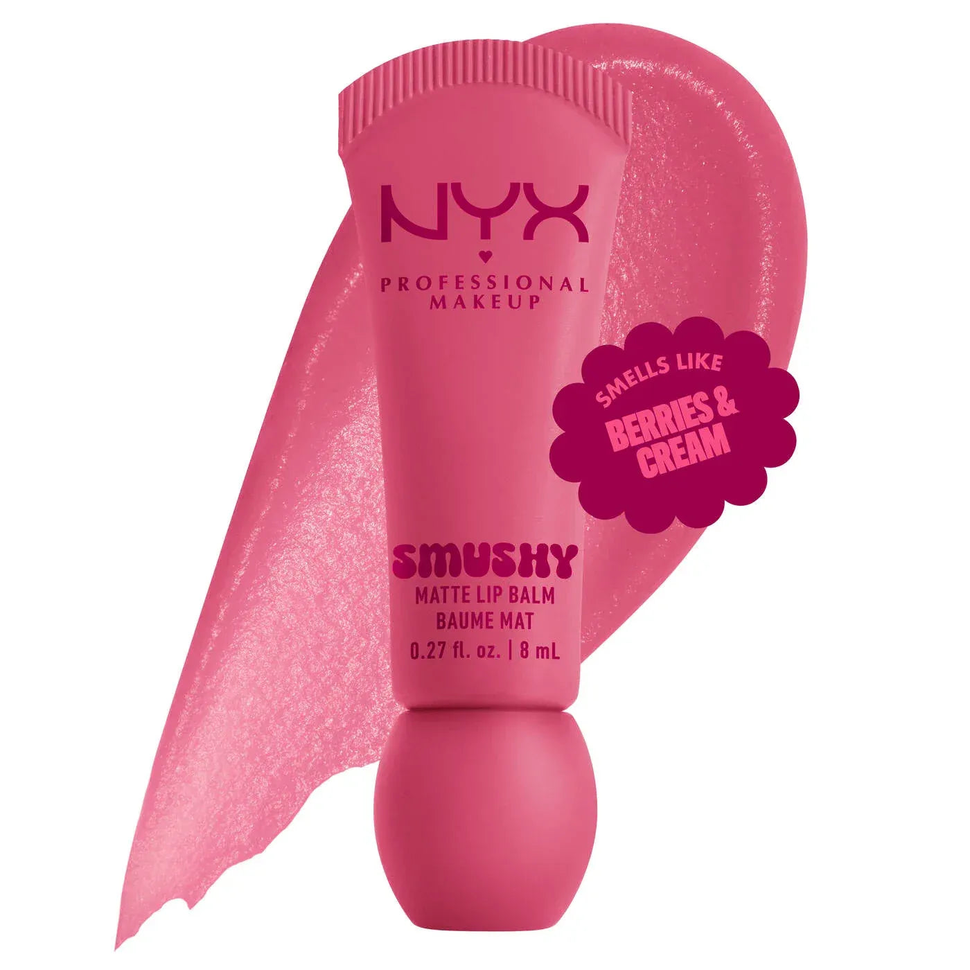 NYX Smushy Matte Lip Balm, Tinted Lip Moisturizer with Soft, Matte Finish