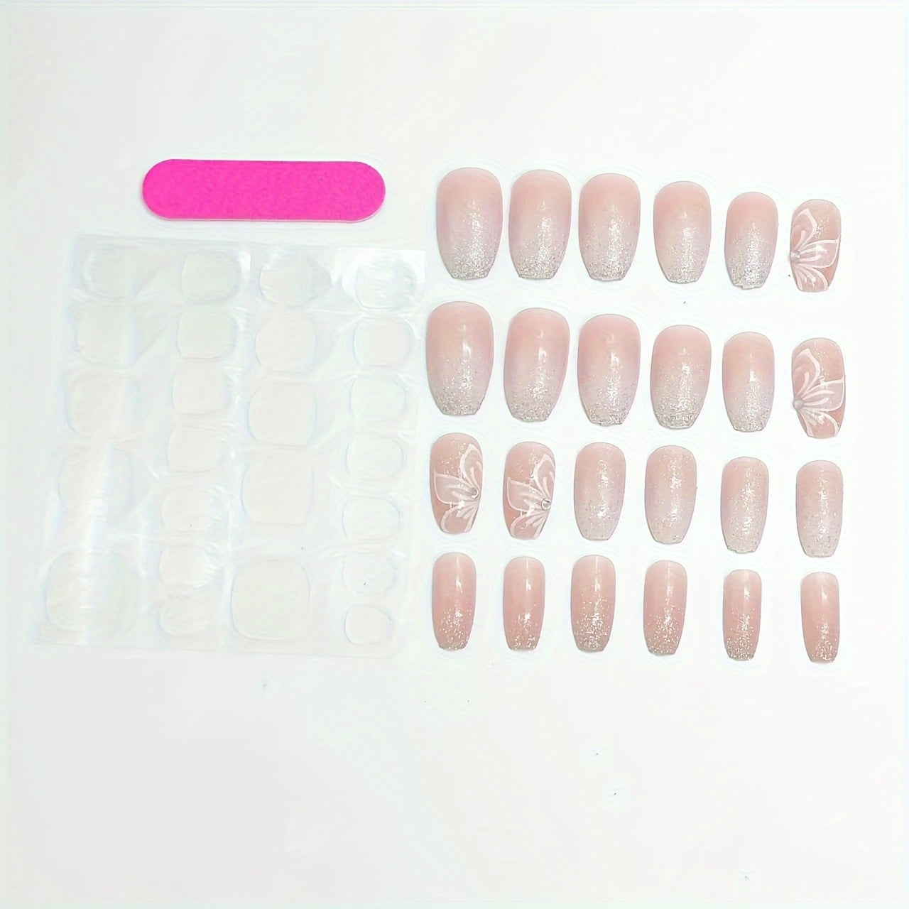 Nude Pinkish Nails 24 pcs