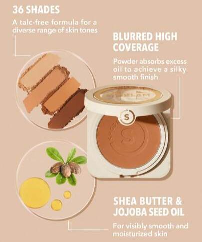 SheGlam Skin Focus High Coverage Powder Foundation