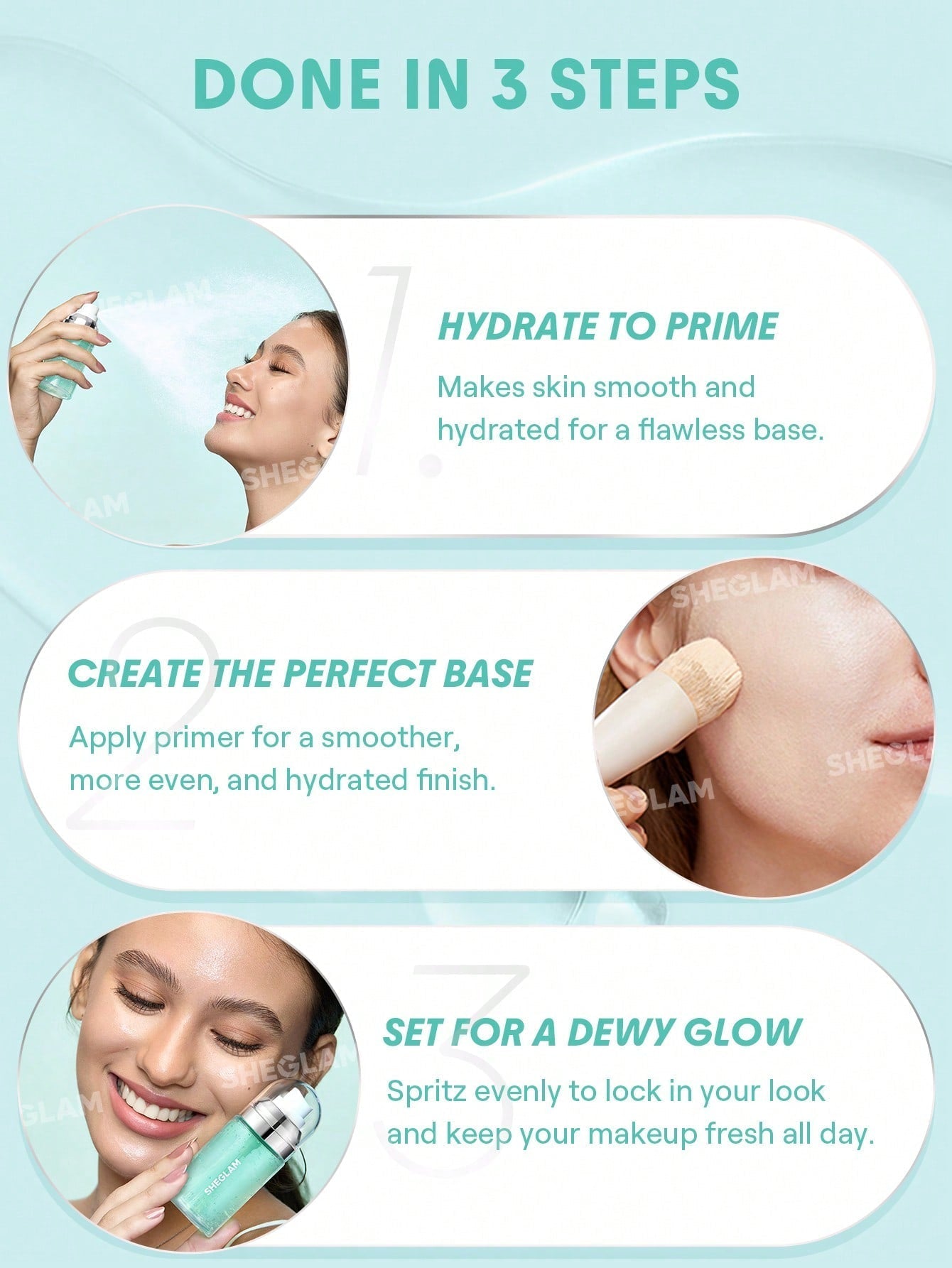 Sheglam Good Grip Hydrating Prime And Set Spray