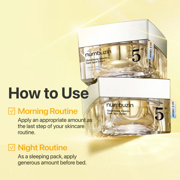 Numbuzin  No.5+ Glutathione Vitamin Dark Spot Cream