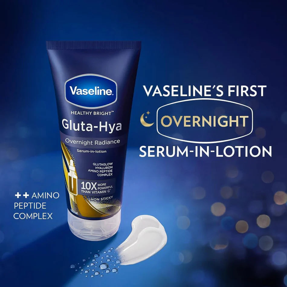 Vaseline Gluta-Hya Overnight Radiance, Serum-In-Lotion