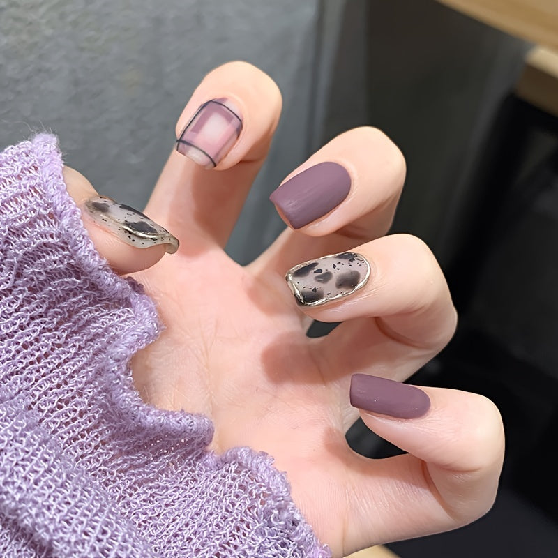 Matte Artificial Acrylic Nails