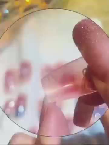 Toenails with Glitter Golden Powder And Glossy Rhinestone