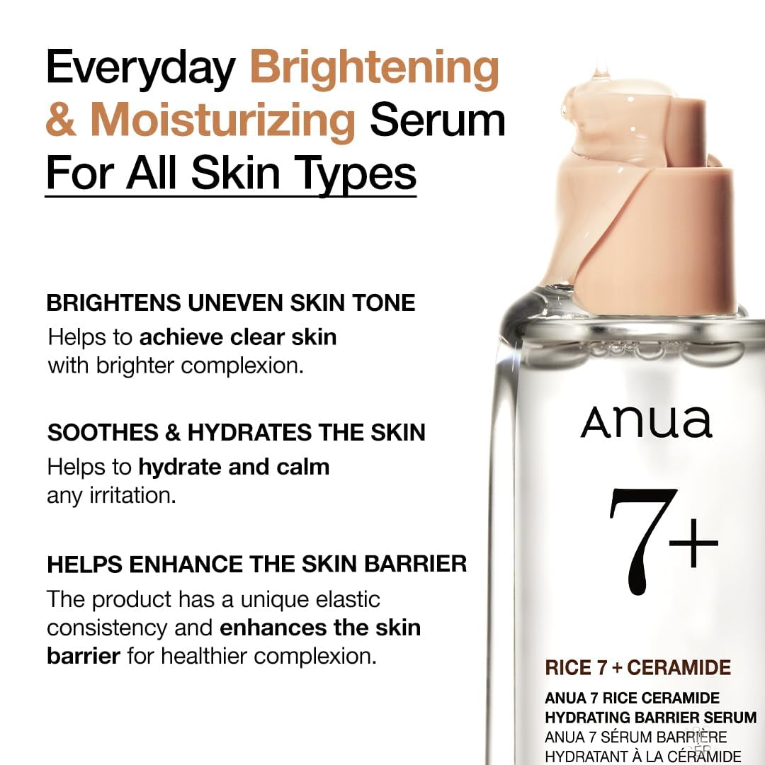 Anua 7 Rice Ceramide Hydrating Barrier Serum 50ml / 1.69 fl. oz.