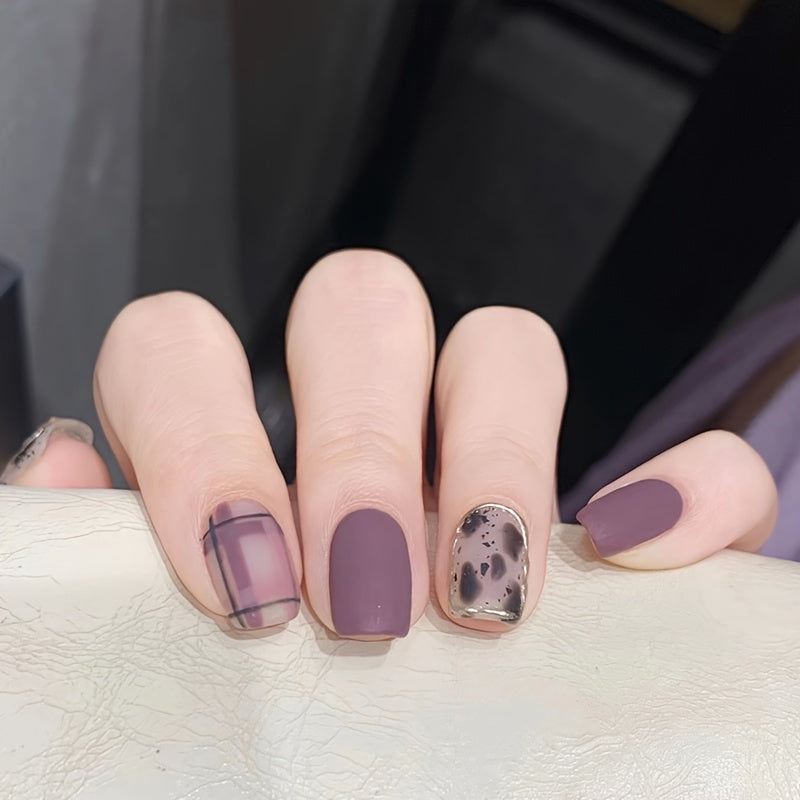 Matte Artificial Acrylic Nails