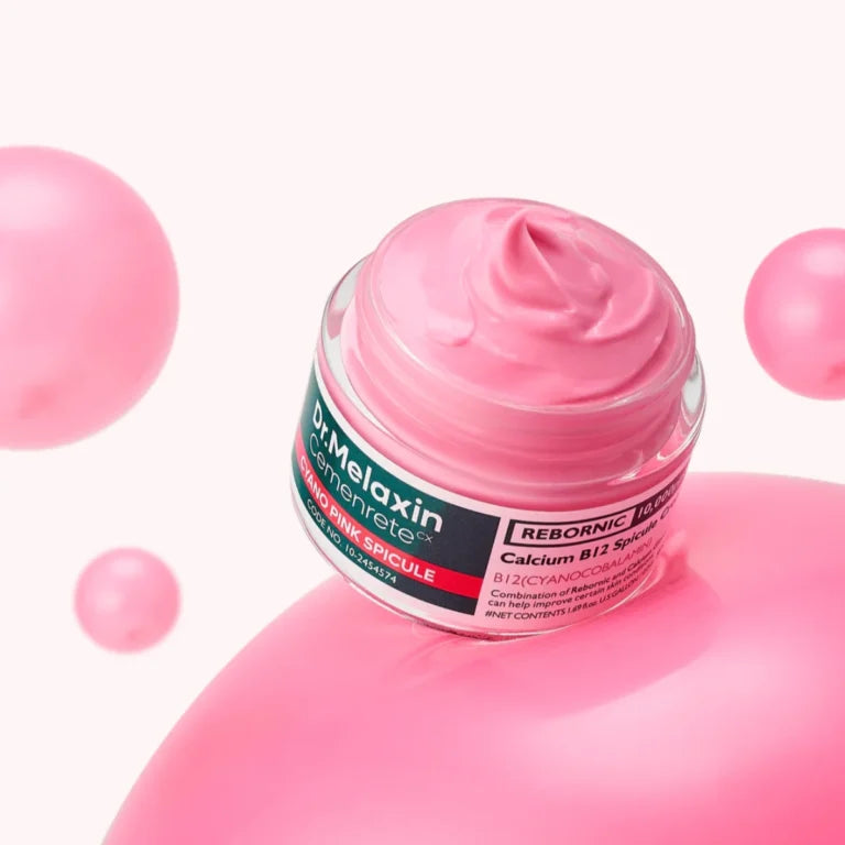 Dr.Melaxin Cemenrete Cyano Pink Spicule Cream with Calcium, Vitamin B12 for under eyes skin, Dark Circles, Fine Lines, Puffiness&Eye Bags Cream, 1.69 fl. oz.