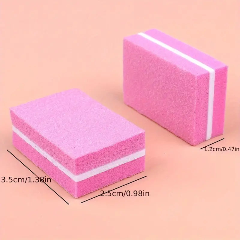Single Pink Double-Sided Buffer Block