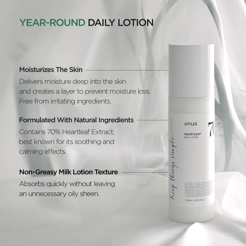 Anua Heartleaf 70% Daily Relief Lotion 200ml