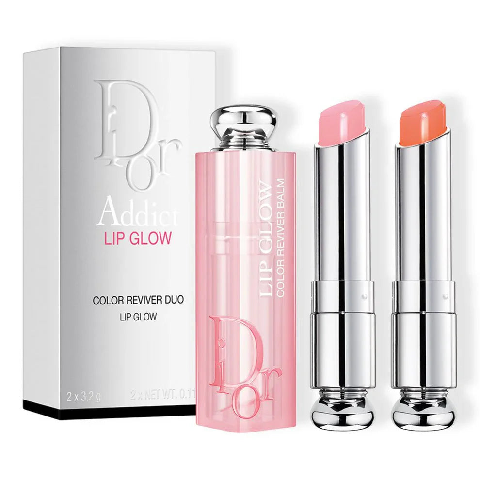 DIOR | Lip Glow Lip Balm Duo - Coral + Pink