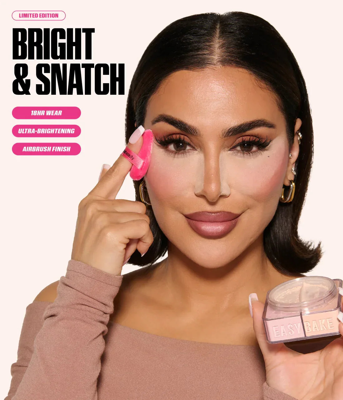 Huda Beauty - Easy Bake Duo Loose Powder - Cherry Peach