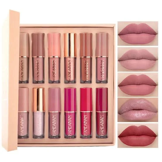 HANDAIYAN 12-Piece Liquid Lipstick Set