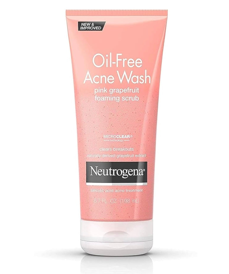 Neutrogena Oil-Free Acne Wash Foaming Scrub - Pink Grapefruit - Classy Touch Pk