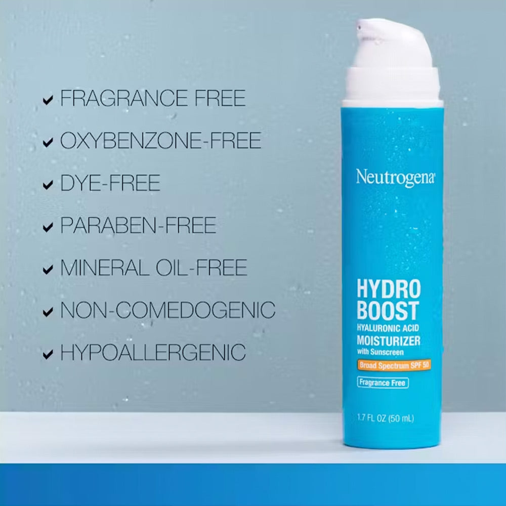 Neutrogena Hydro Boost Hyaluronic Acid Moisturizer with sunscreen - Classy Touch Pk