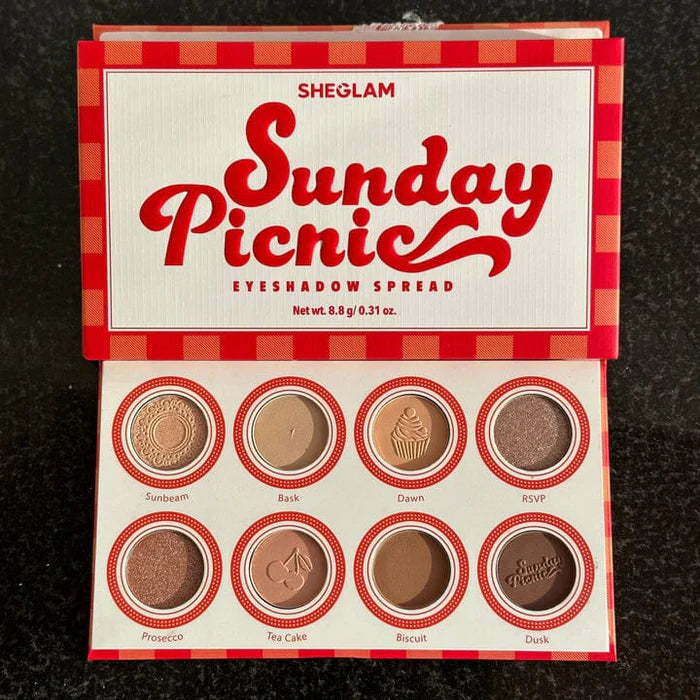 SheGlam Sunday Picnic Eyeshadow Spread