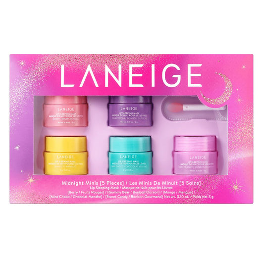 LANEIGE Midnight Minis Lip Sleeping Mask (pack of 5)