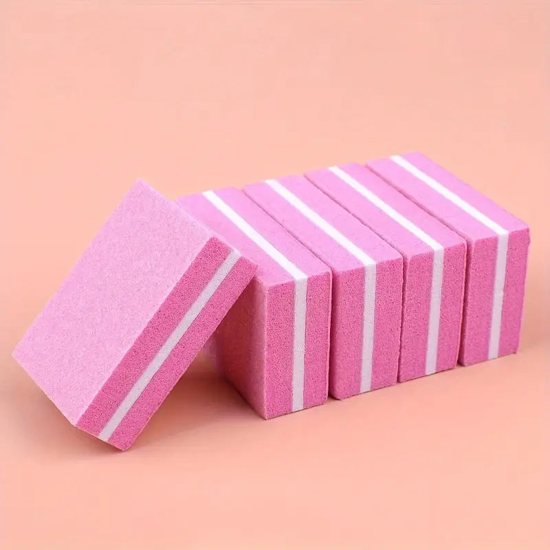 Single Pink Double-Sided Buffer Block