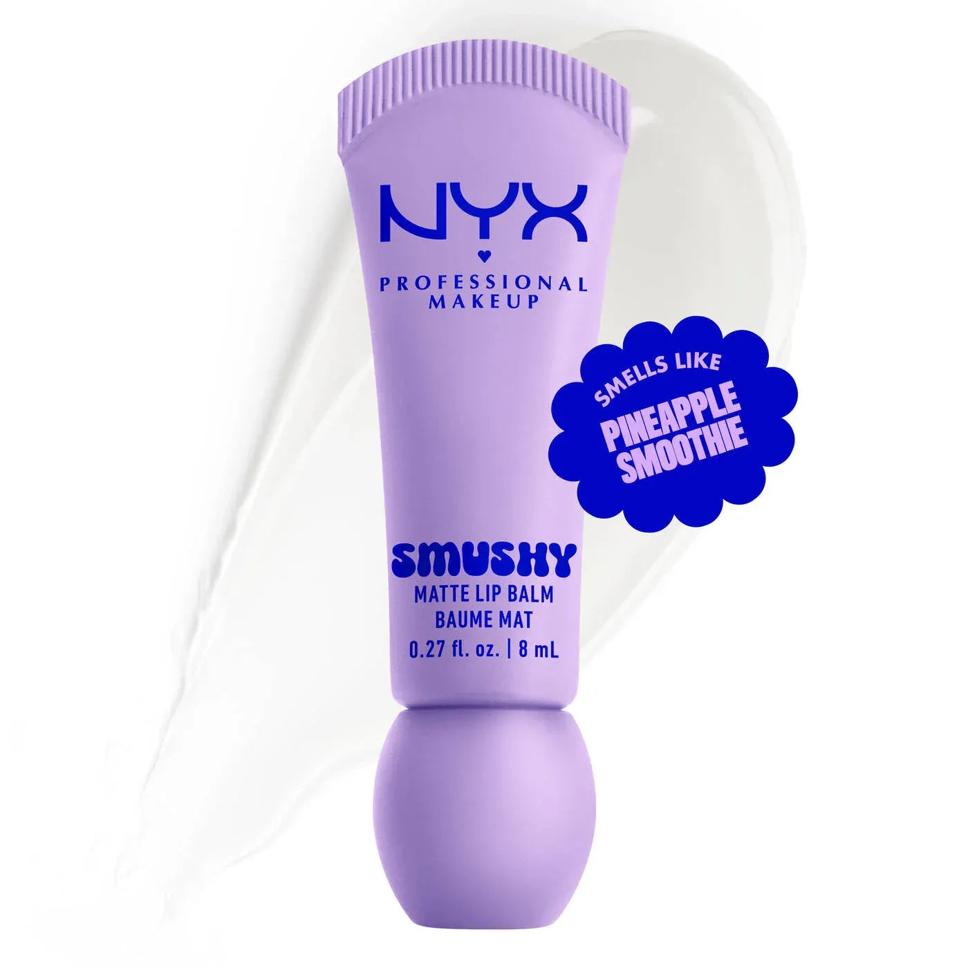 NYX  Smushy Matte Lip Balm, Tinted Lip Moisturizer with Soft, Matte Finish