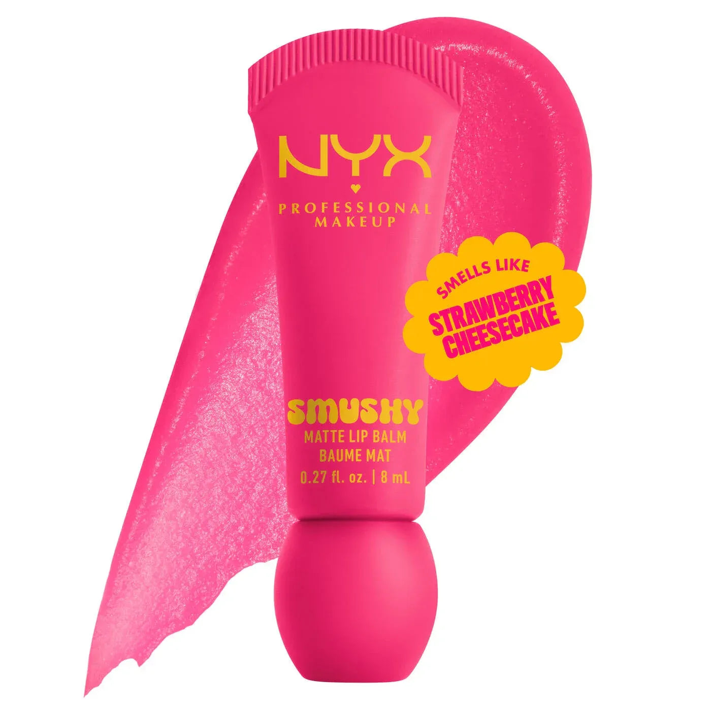 NYX  Smushy Matte Lip Balm, Tinted Lip Moisturizer with Soft, Matte Finish