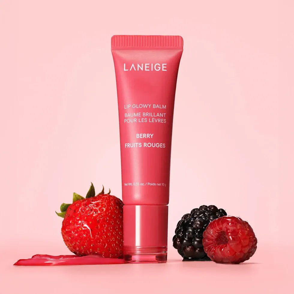 LANEIGE On-the-Glow Lip Balm Trio Pack – Hydrating |& Glossy