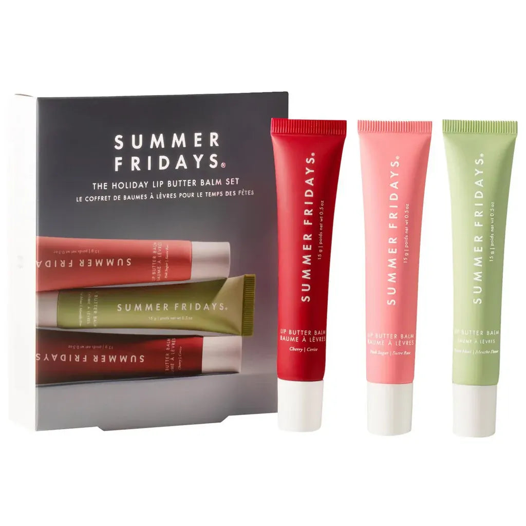 Summer Fridays The Holiday Lip Butter Balm Set- Pack of 3