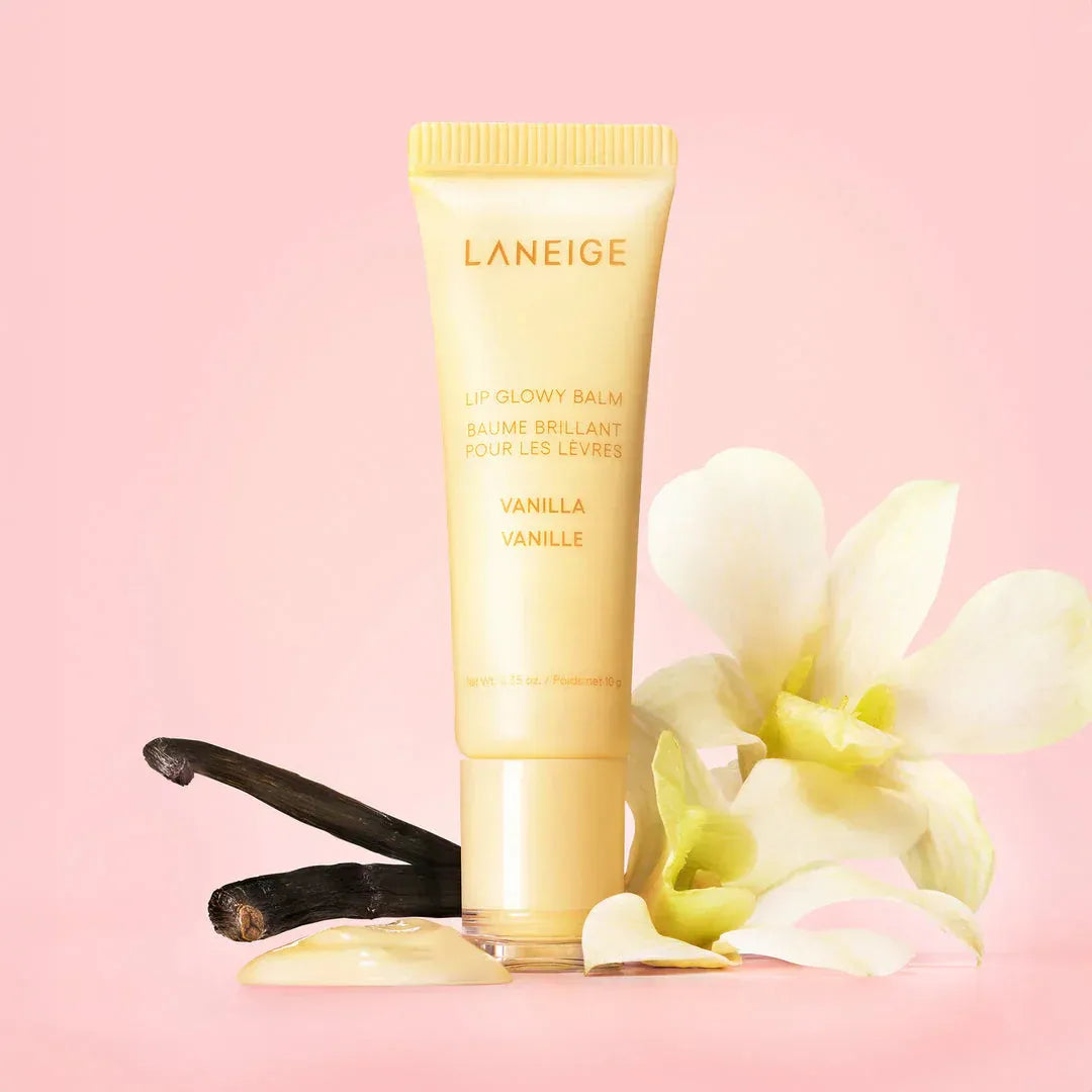 LANEIGE On-the-Glow Lip Balm Trio Pack – Hydrating |& Glossy