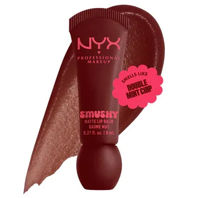 NYX  Smushy Matte Lip Balm, Tinted Lip Moisturizer with Soft, Matte Finish