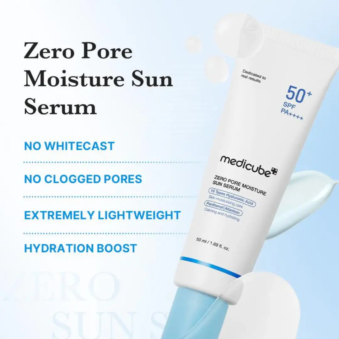 Medicube Zero Pore Moisture Sun Serum SPF50 Sunblock 50ml